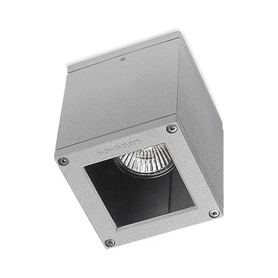 Image of Afrodita 1 Light Outdoor Surface Mounted Ceiling Grey IP54, GU10