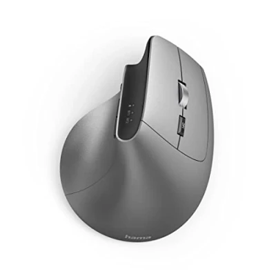 Image of Hama &quot;EMW 700 Ergonomic Vertical Mouse, Rechargeable, Multi Device, anthra.