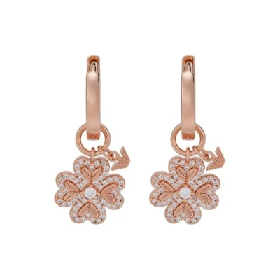 Image of Emporio Armani Women&#039;s Sentimental Rose Gold Sterling Silver Earring, EG3610221