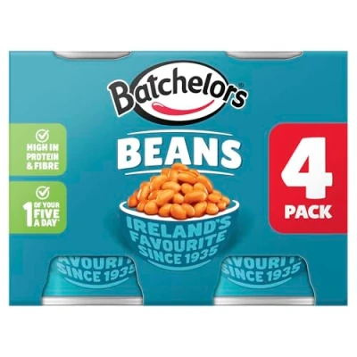 Image of Batchelors Baked Beans 4 Pack (420 Grams) 100% Irish