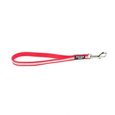 Image of Julius K9 IDC Short Traffic Lead, 14 mm x 35 cm, Red