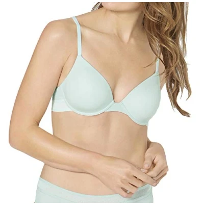 Image of Sloggi Women&#039;s Ever Fresh WHP Demi Bra, Blue (Dreamy 00db), 32D