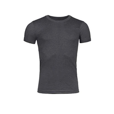 Image of 1 Pack Charcoal Short Sleeved Thermal Vest Men&#039;s Small Heat Holders