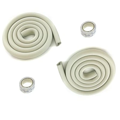 Image of TUKA 12.2ft Edge Guard U shaped, 4M (2x2M) Extra Thick Foam Protector Childproofing, for Glass Table Edge, Furniture &amp; more, Child Senior Baby Safety Anti Collision Bumper Strip, TKD7003 gray