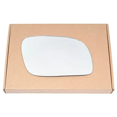 Image of Less4spares Wing Mirror Glass Right Compatible with VW Touran 2003 2009 STICK ON Driver Off Side Convex