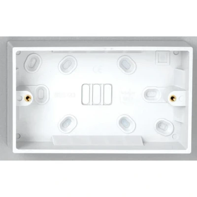 Image of Vimark 2 Gang 25mm Pattress Box V1223