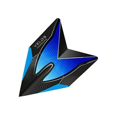 Image of Harrows Velos Dart Flights 100 Micron (Blue, 1 set)
