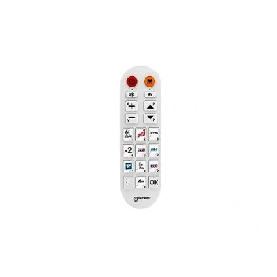 Image of Geemarc TV Photo100 Universal Remote Control Equipped with 10 Memory Keys Customisable Pictures Computer Required for Configuration Works Infrared