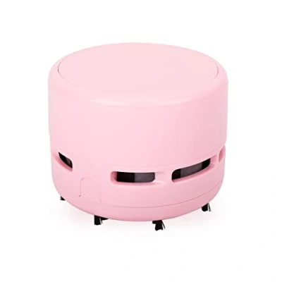 Image of FineInno Mini Crumb Vacuum Cleaner Portable Desktop Sweeper Handheld Cordless Multifunction Cleaning for Home,Office, Cars，Pet Hairs No Battery Included (Pure Pink)