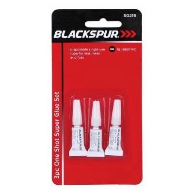 Image of 3x 1g OneShot Super Glue By Blackspur