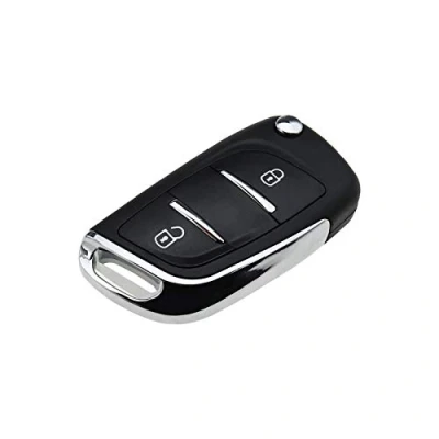 Image of OTOTEC 2 Buttons Remote Folding Key Fob Case Repair Kit HU83 Blank CE0536 Battery Holder for Vehicle Car Shell Replacement