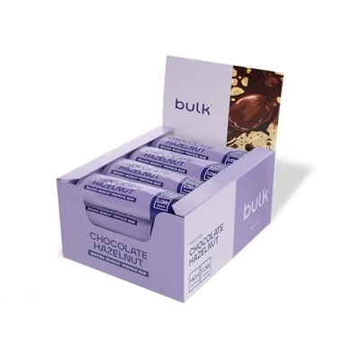 Image of Bulk Macro Munch Protein Bar, Low Sugar, Chocolate Hazelnut, 62 g, Pack of 12, Packaging May Vary