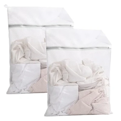 Image of Laundry Bags for Washing Machine, 2 Pcs Wash Bag Mesh (40x50cm)