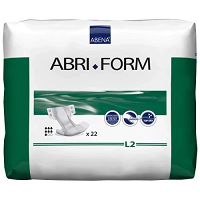 Image of Abena Abri Form Comfort L2, Hip/waist Size 100 150 cm, 3100 ml Absorbency, Pack of 22