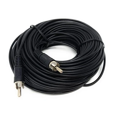 Image of DRUT 25m Single RCA to Phono Plug Audio Cable, Speaker Male Lead 82ft