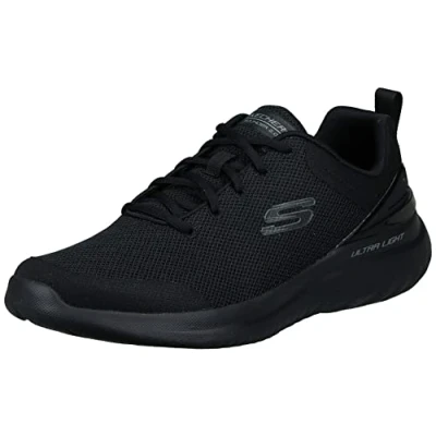 Image of Skechers Men&#039;s Bounder 2.0 Nasher Trainers, Black Mesh Trim, 13 UK