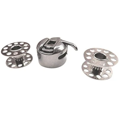 Image of CB Bobbin Case + 2 Metal Bobbins for Singer Brilliance 6180/6280/6160/6199 Pfaff/Brother/Toyota/Janome/Carina/Lidl/Aldi/FIF/TCM/AEG/Privileg etc. Sewing Machine