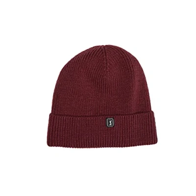 Image of PGA TOUR Men&#039;s Recycled Material Beanie Hat, Fig, One Size