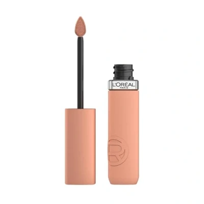 Image of L&#039;Oréal Paris Liquid Lipstick, Intense Colour, Longwear Matte Formula with Hyaluronic Acid, Transfer and Smudge Resistant, Infallible Resistance, Shade: 100 Fairytale Ending