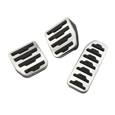Image of Car Foot Pedals For Land Rover Discovery Sport Range Evoque Pedal Jaguar F Pace XE XF Cover Brake Vehicle Pedal(MT Without Rest)