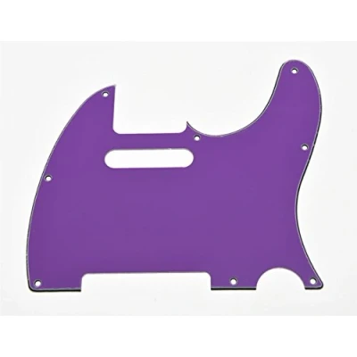 Image of KAISH 8 Hole Tele Style Guitar Pickguard TL Pick Guard Scratch Plate for Telecaster/Tele Purple 3 Ply