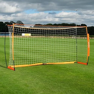 Image of PROGOAL Football Goal with Carry Bag Indoor &amp; Outdoor Portable Goals Net Training Equipment Anchors. (12ft x 6ft)