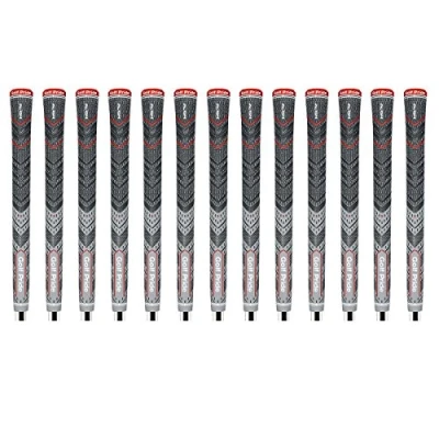 Image of Golf Pride MCC PLUS4 Align Midsize Ribbed Grip Bundle (13 Piece), Grey
