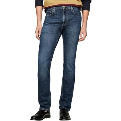 Image of Tommy Hilfiger Men Slim Bleecker PSTR Tino IND MW0MW36677 Denim (Tino Indigo) 30W / 32L