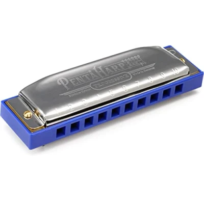 Image of Hohner Harmonica Pentaharp Harmonica, Key of D Minor, Stainless steel (M21BX DM)