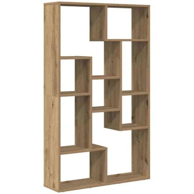 Image of vidaXL Bookcase Artisian Oak 72x20x120 cm Engineered Wood