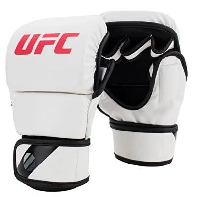Image of UFC MMA 8oz Sparring Gloves, Color White, Size S/M