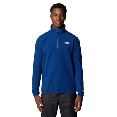 Image of THE NORTH FACE Men&#039;s Resolve Quarter Zip Fleece Jumper for Men Eco Friendly Outdoor Winter Hiking Jacket Estate Blue, S