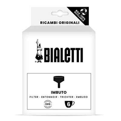 Image of Bialetti 0800126 Spare Parts, Includes 1 Funnel Filter, Compatible with Moka Induction 6 cups,Silver