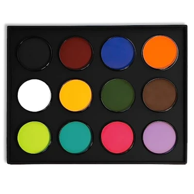 Image of Mehron Paradise Palettes Aq Pro Palette A (12 Colors) 800