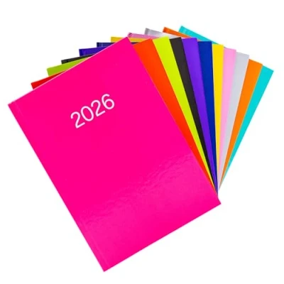 Image of evelay 2026 Diary A5 Week to View Full Year Office Organiser Planner Hardback Diaries Cerise