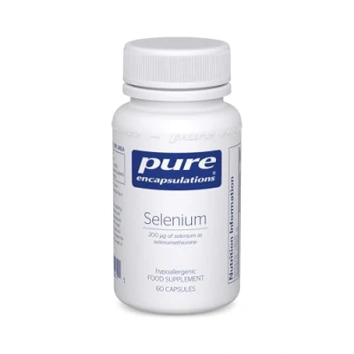 Image of Pure Encapsulations Selenium 200ug Organic Selenomethionine Supplement for Immune and Thyroid Function Support 60 Vegetarian Capsules