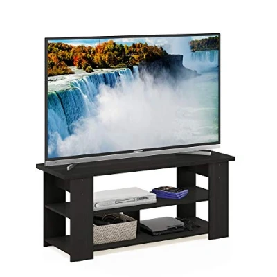 Image of Furinno JAYA TV Stand Up To 55 Inch, Espresso, 119 (W) x 50.8 (H) 39.5 (D) cm