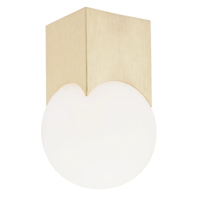 Image of Austin Surface Mounted Downlight Opal Matt, Brushed Brass