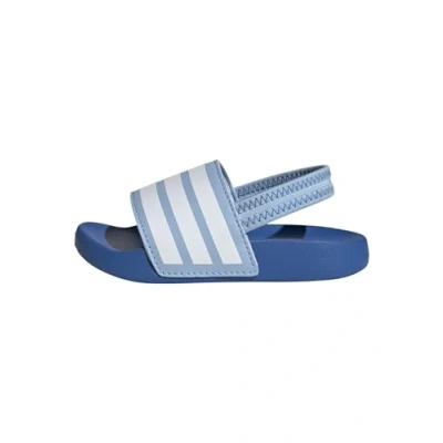 Image of adidas Sportswear Adilette Estrap Pool slides Clear sky cloud white bright royal for kids, Size: 9K,