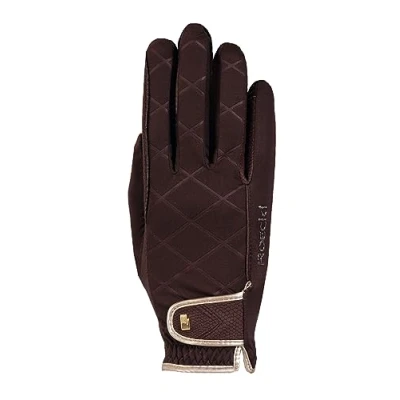 Image of Roeckl Sports equestrian gloves JULIA, ladies winter riding glove, mocha 7