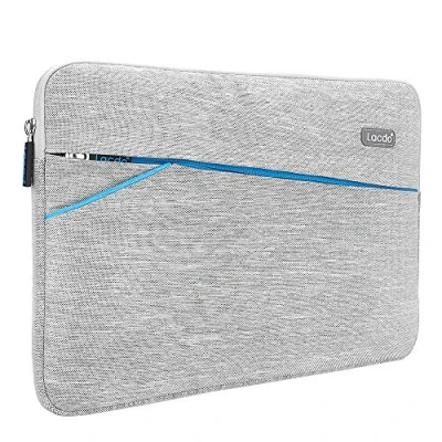 Image of Lacdo Laptop Sleeve Case Bag 13 inch New MacBook Air M3 A3113/M2 A2681/M1 A2337 A2179 2024 2018, Pro M2/M1 A2338 A2251 A2289, iPad M4 / M2 OLED 2024, Gray
