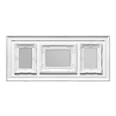 Image of Premier Housewares Vintage Multi Photo Frame for 3 Photos, White