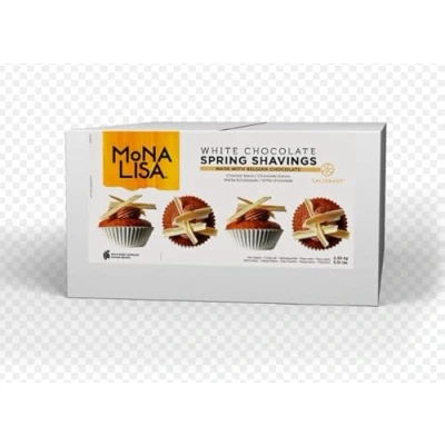 Image of Mona Lisa Chocolate Shavings 2.5kg (1 Box, White Chocolate)