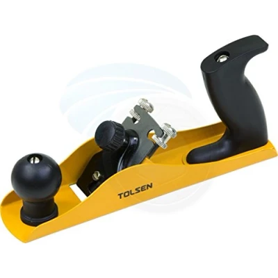 Image of Tolsen 42000 Block Plane Wood Planer Precision Woodworking Tool for Soft and Hard Adjustable Carbon Steel Blade 235x 44mm
