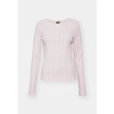 Image of Vero Moda Vmlisa Pointelle Long sleeved top pinkaboo, Women&#039;s, Size: XS, Pink a boo