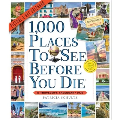 Image of 1,000 Places to See Before You Die Picture A Day® Wall Calendar 2026: Traveler&#039;s