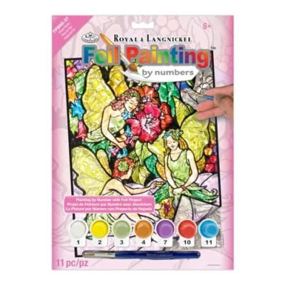 Image of Royal &amp; Langnickel Foil Paint by Number Flower Fairies Designed Painting Set