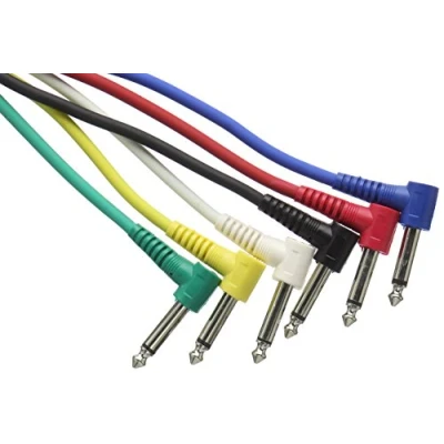 Image of Stagg SPC030L E 30cm S Series Mono Patch Cables (Set of 6)