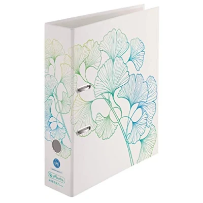 Image of Herlitz 50033409 maX.File Folder, A4, 8 cm, Motif: GREENline Ginkgo, 1 Piece