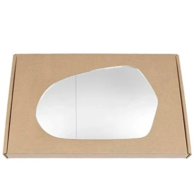 Image of Less4spares Wing Mirror Glass Left Compatible with Audi A6 2011 2018 STICK ON Passenger Near Side Blind Spot